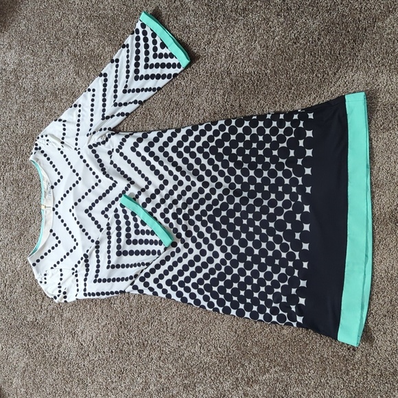 Shift Dress Polka Dots, 60s Style - Picture 1 of 4